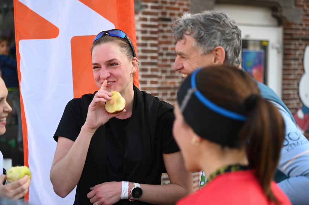 Groepje deelnemers van de 11.trail in Stekene