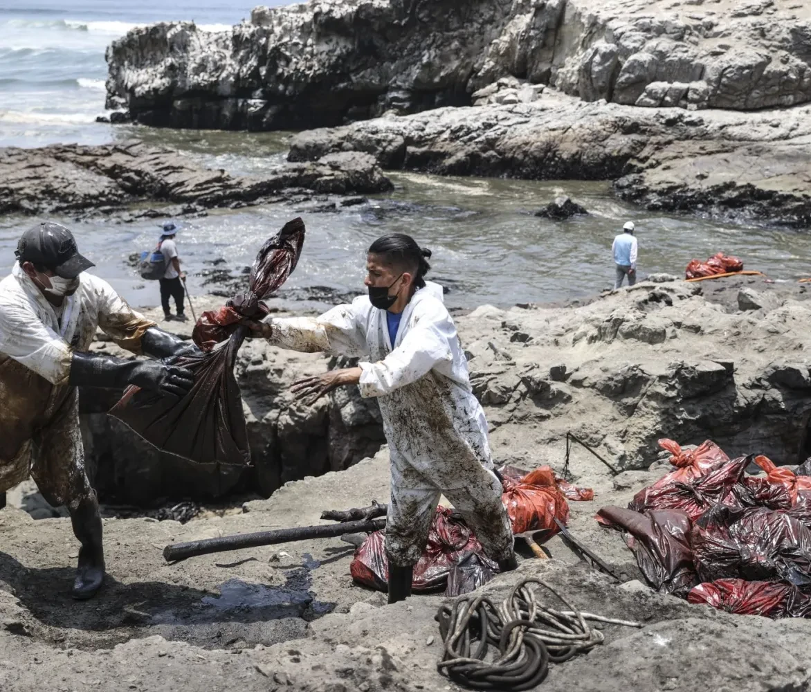 Olie vervuiling in Peru