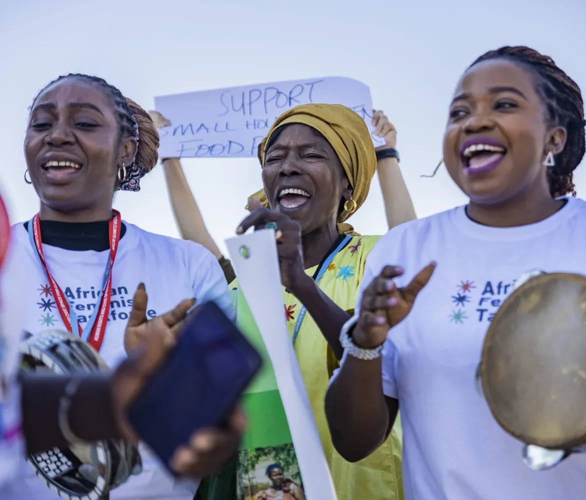Vrouwen juichen op COP
