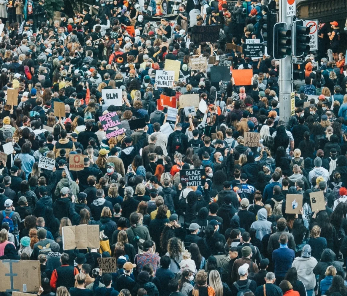 Manifestatie Black lives matter