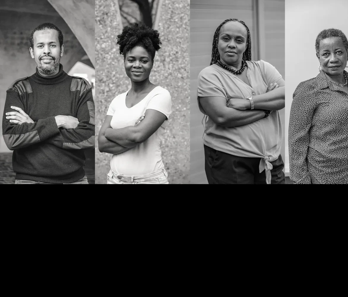 Mozaïek met portretten van 8 changemakers uit Antwerpen