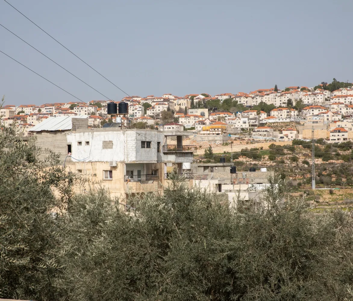 Illegale nederzettingen in de Westelijke Jordaanoever.