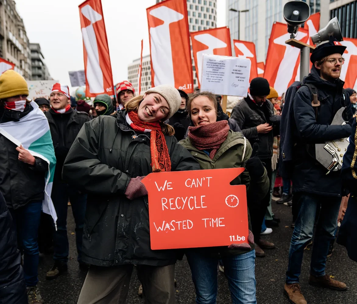 11.11.11 op de klimaatmars van 3 december in Brussel