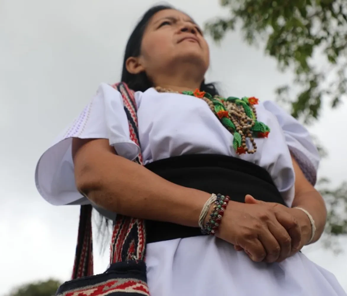 Vrouw van inheemse bevolking van Amerika