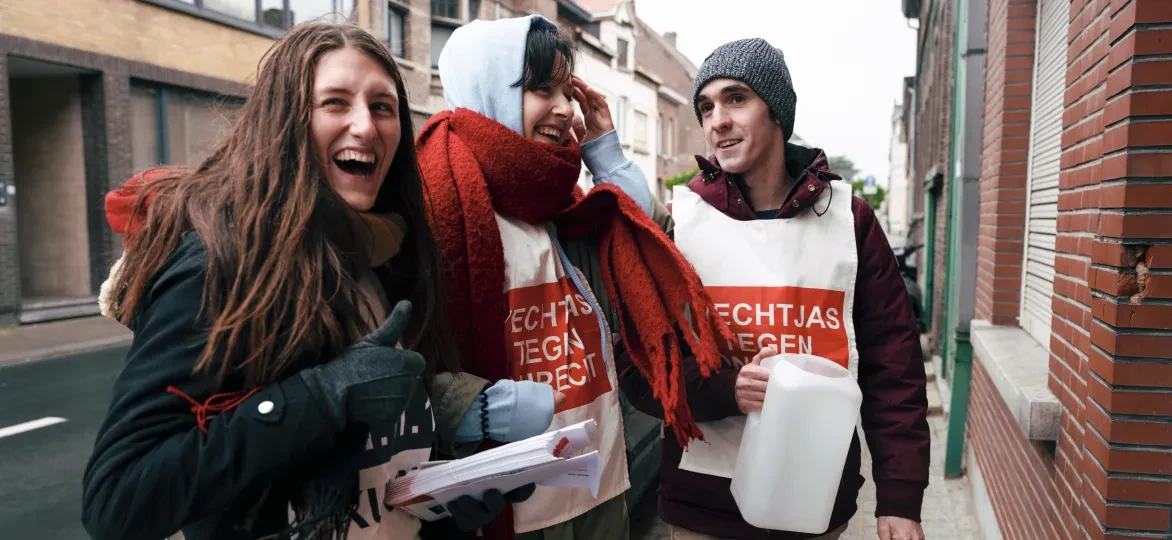 Vrijwilligers, vechtjas tegen onrecht