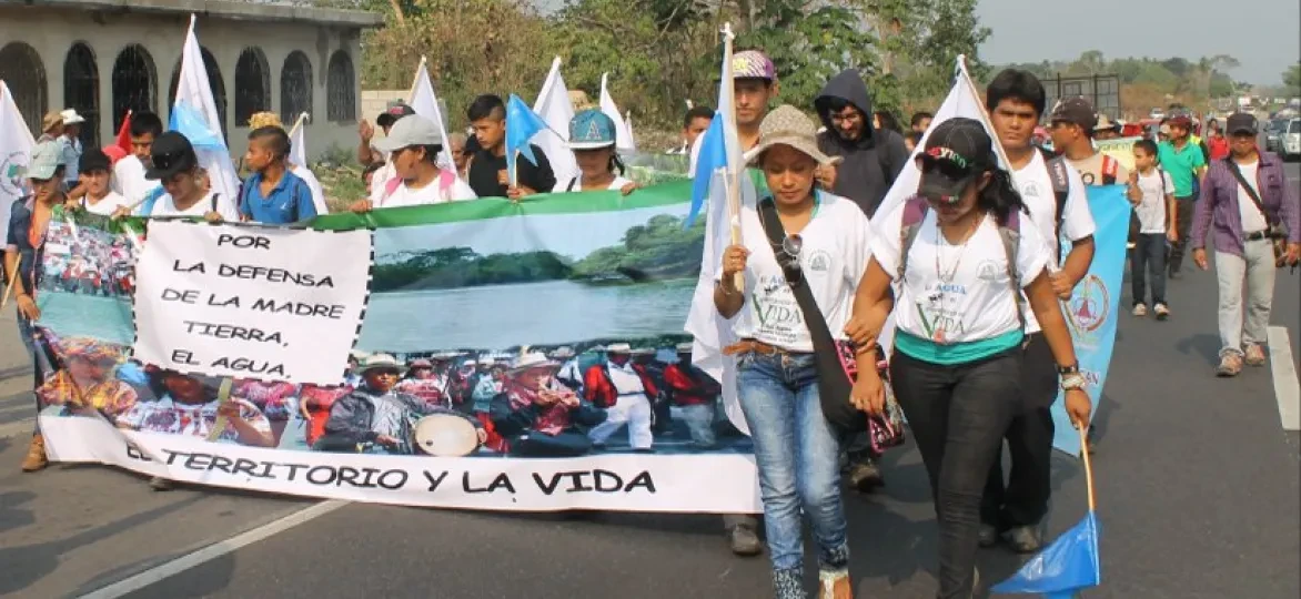 marcha por el agua