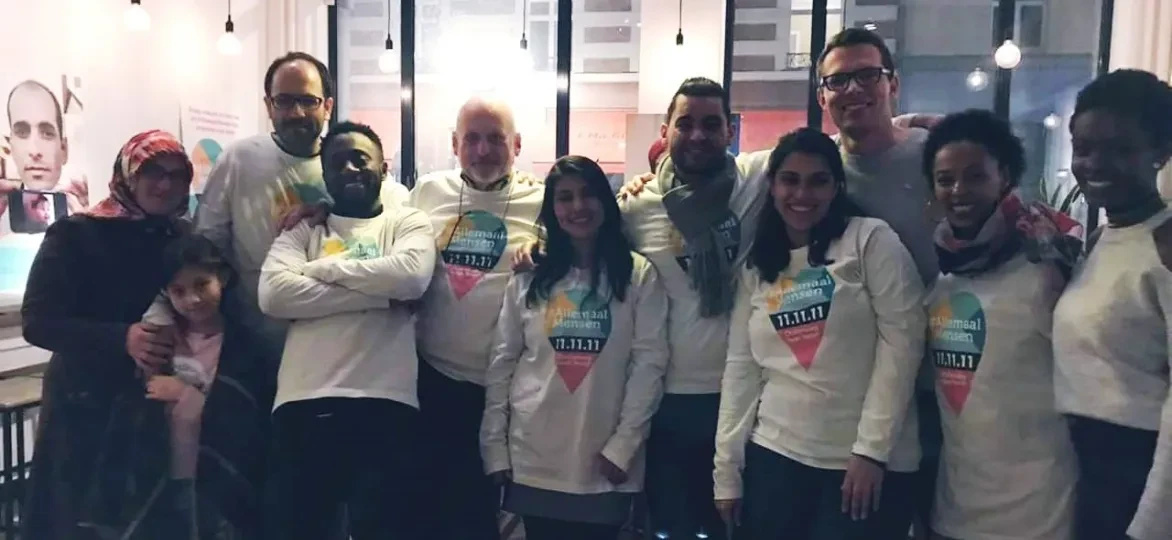 Nora en haar groep vrijwilligers, campagne 2018