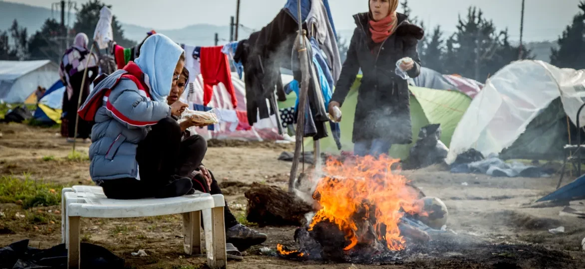 Vluchtelingenkamp in Idomeni, Griekenland © Julian Buijzen