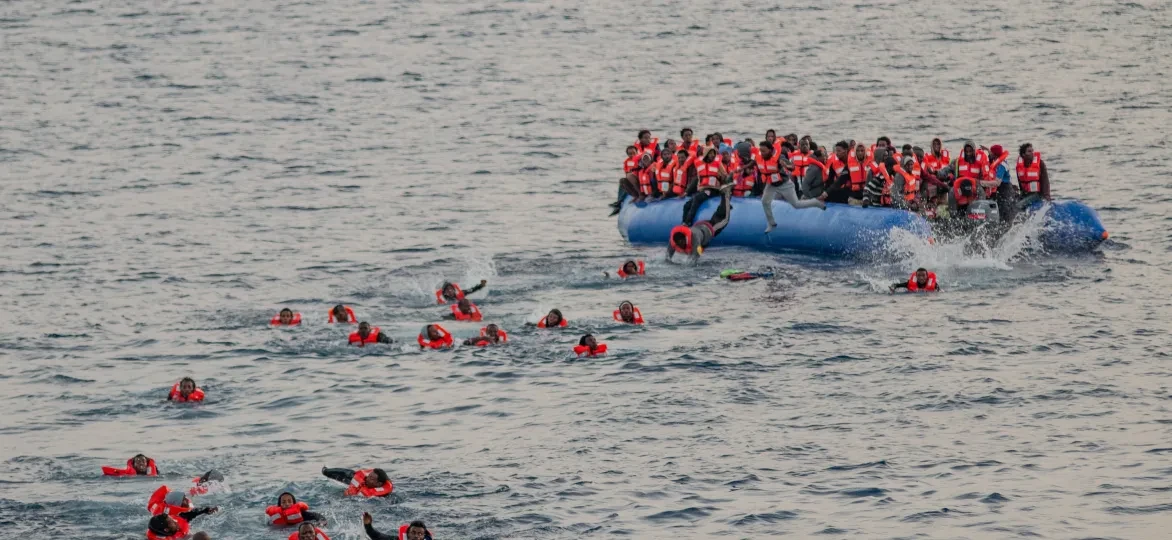 Reddingsactie op de Middellandse Zee