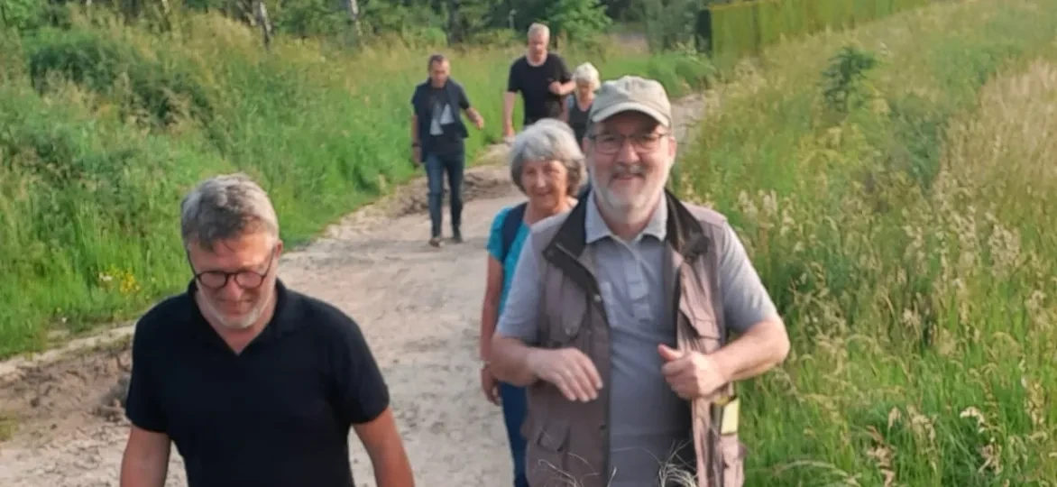 De 11.groep van Wetteren op wandel 