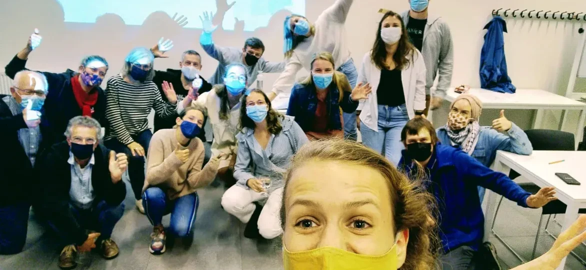 Enthousiaste groep jongeren