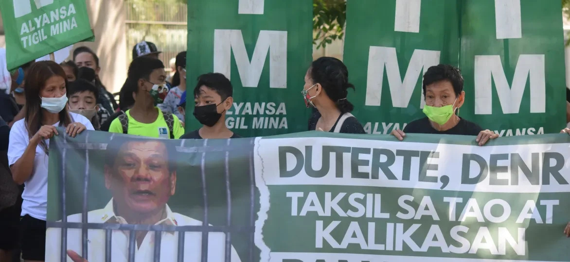 Protest tegen de regering Duterte