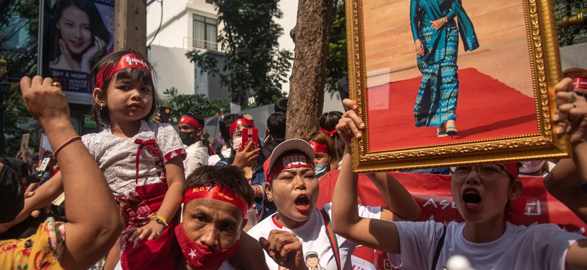 Protesten in Myanmar