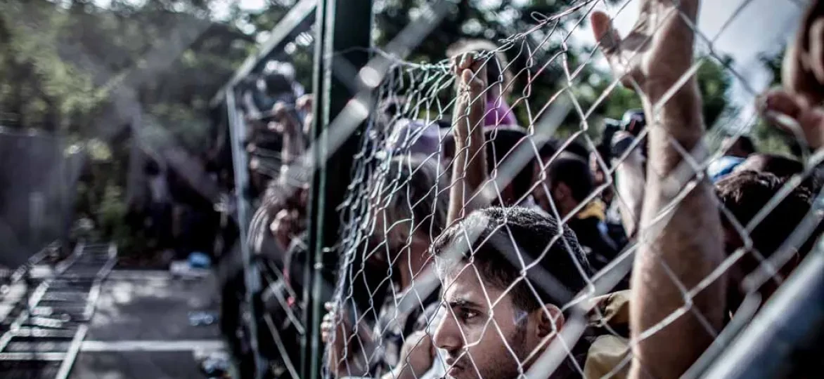 Detentie van mensen op de vlucht