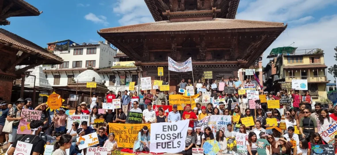 Klimaatprotest Nepal
