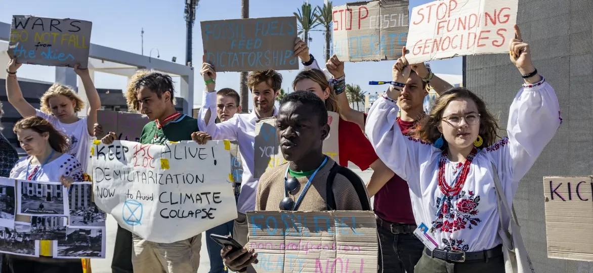 Activisten op de klimaattop