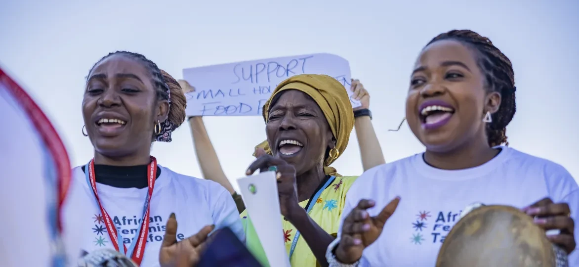 Vrouwen juichen op COP