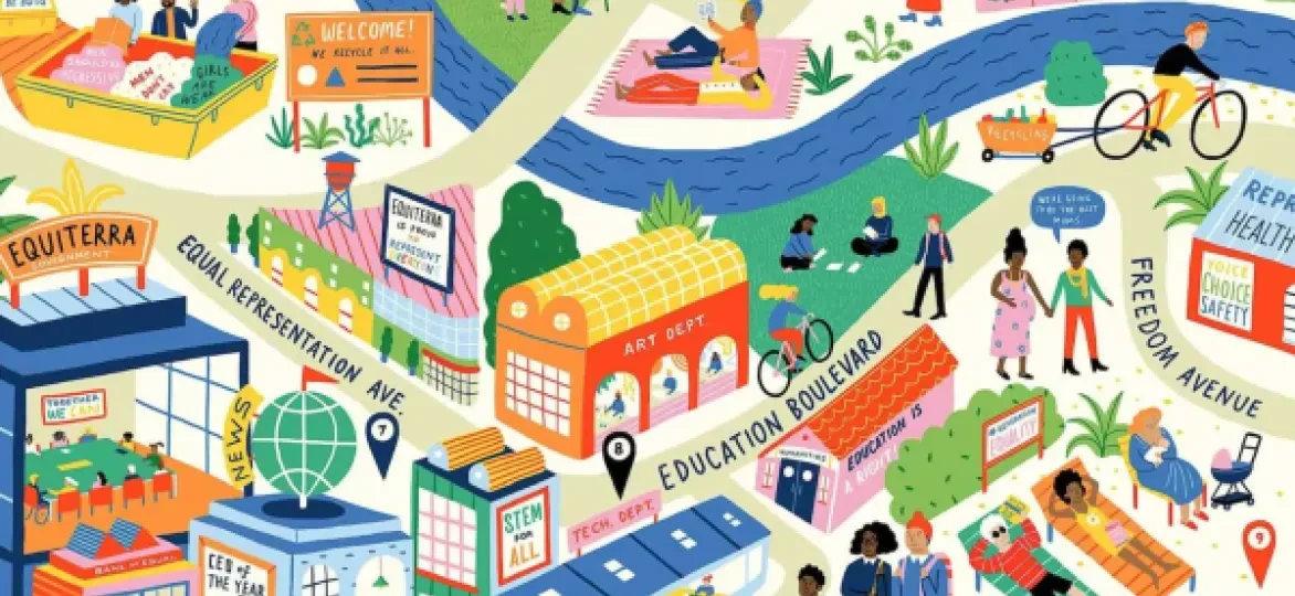 Educatieve tool klimaat en gender cartoon stratenplan