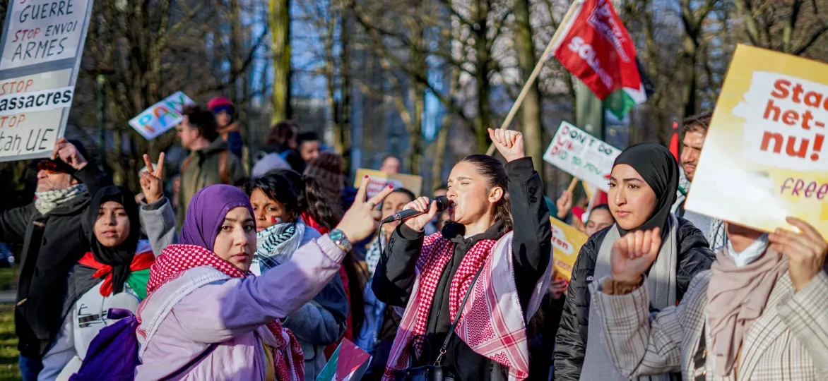 Protest Gaza Brussel 