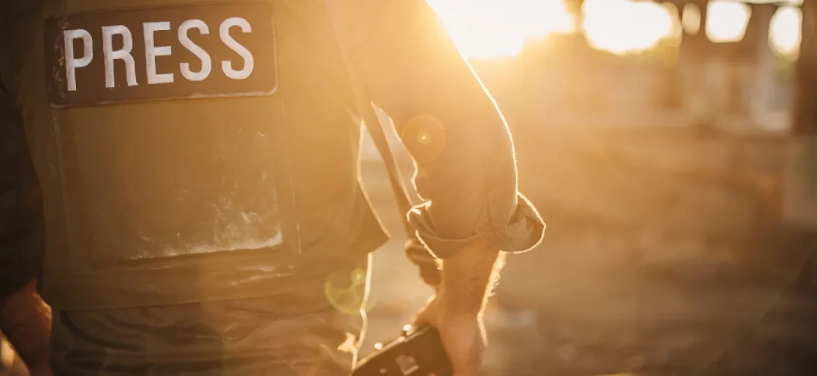 Foto press met camera