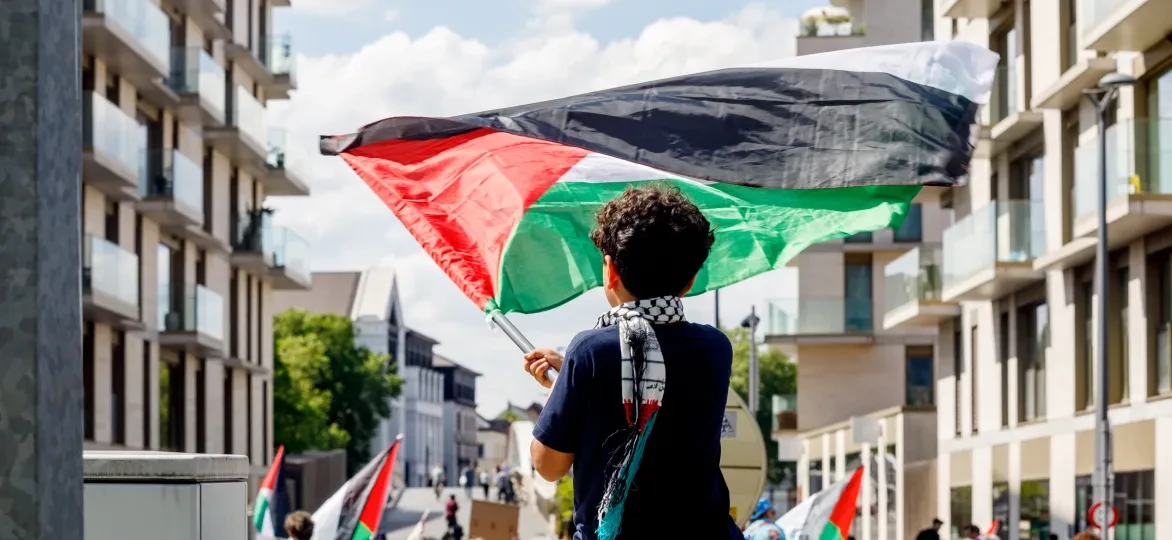 Palestina betoging