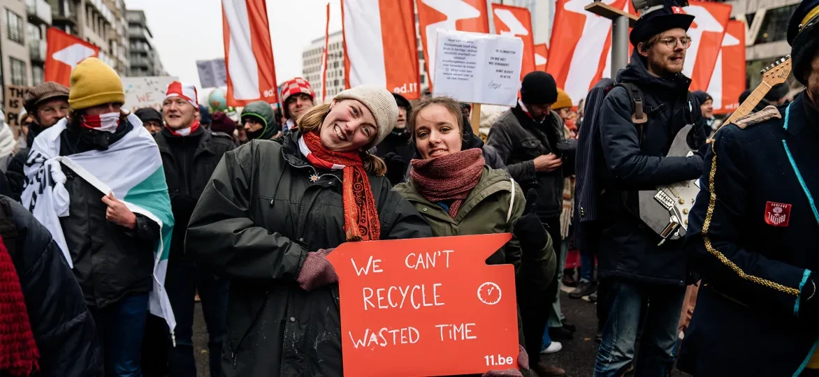 11.11.11 op de klimaatmars van 3 december in Brussel