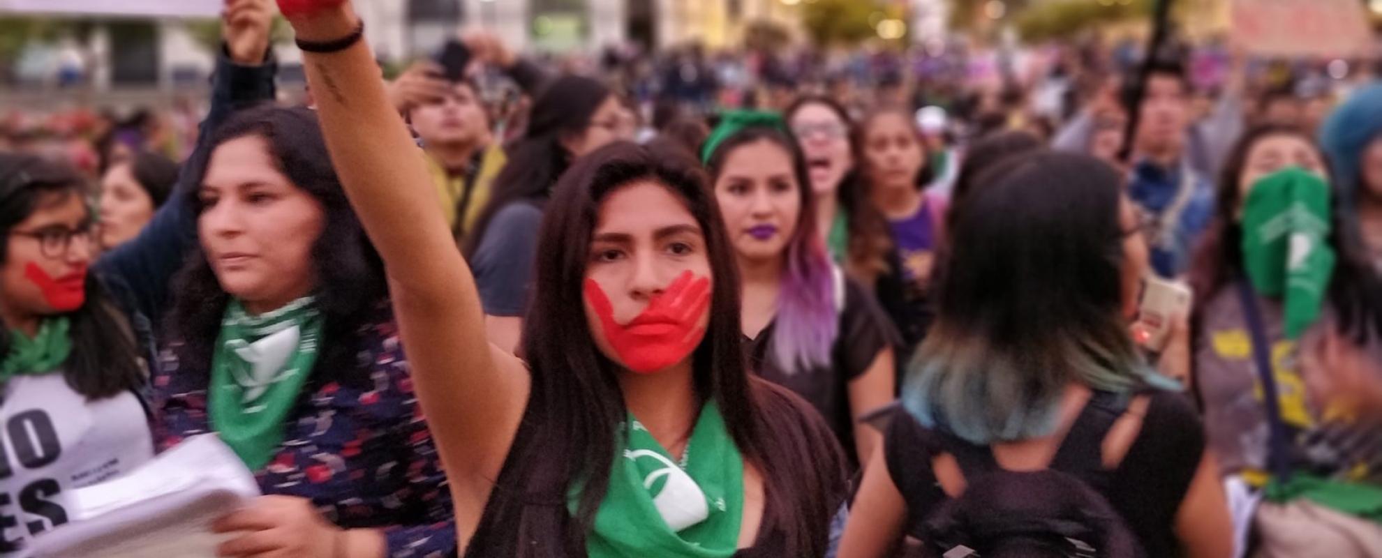 Vrouwen protesteren in Latijns-Amerika