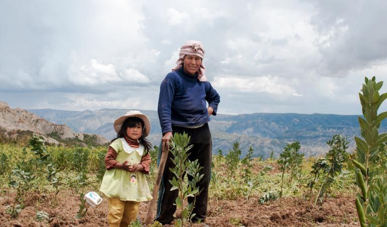 Bolivia landloze boeren