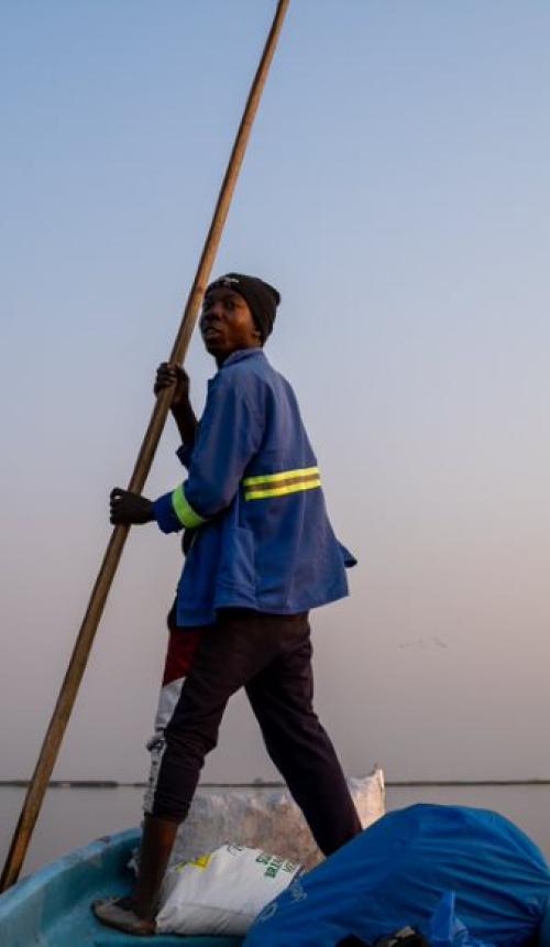 Jonge Zambiaanse klimaatactivist