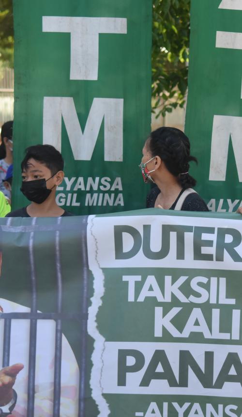 Protest tegen de regering Duterte