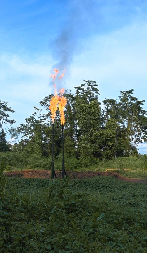 Gasfakkels van de dood Ecuador