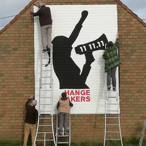 Mural4change in Kortemark