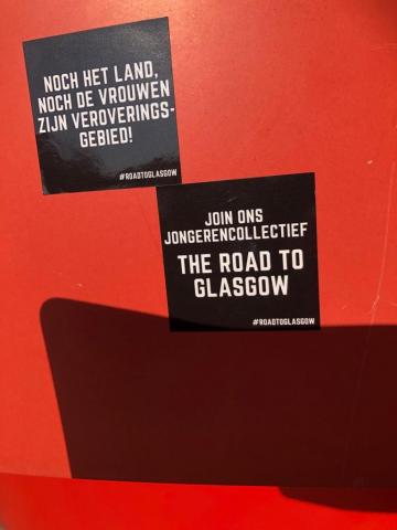 graffiti actie jongerencollectief The Road to Glasgow