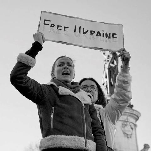 Pancarte Free Ukraïne