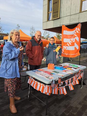 Campagne klimaatrechtvaardigheid - verkoopactie in Mortsel