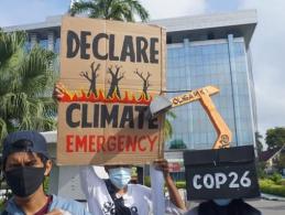 Klimaatprotest Bangaterung