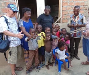 Kinderen in het project van Zaba Kina