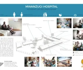 Bollé Bollé vzw - Infopaneel Mwanzugi Health Center, Mwanzugi Tanzania