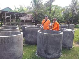 Waterputten bouwen in Cambodja