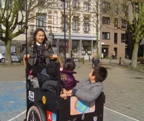 Vertellen van verhalen per fiets in Antwerpen - De verhalenwerf