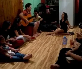 kleine zaal in afwachting afwerking polyvalente zaal