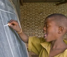 4de Pijler Nanje Nige Burundi schoolbord