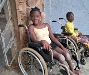 Een van de bewoners van het Centre Balou