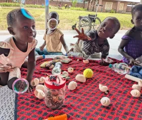 Bubbles kinderen - kudimba project in Malawi