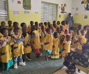 Jan 2026 Ecole "Canaris Du Savoir " in de wijk Liberté 2 van Mbour ook grote nood aan peters en meters