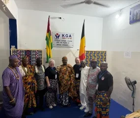 Reception of our partners at the KGA office in Lomé in the presence of traditional leaders.