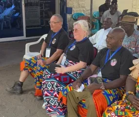 Reception of our partners at the KGA office in Lomé in the presence of traditional leaders.