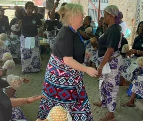 Reception of our partners at the KGA office in Lomé in the presence of traditional leaders.