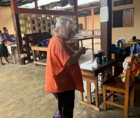 A visit to the Aklala Batik training center in Kpalimé.