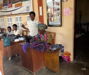 A visit to the Aklala Batik training center in Kpalimé.